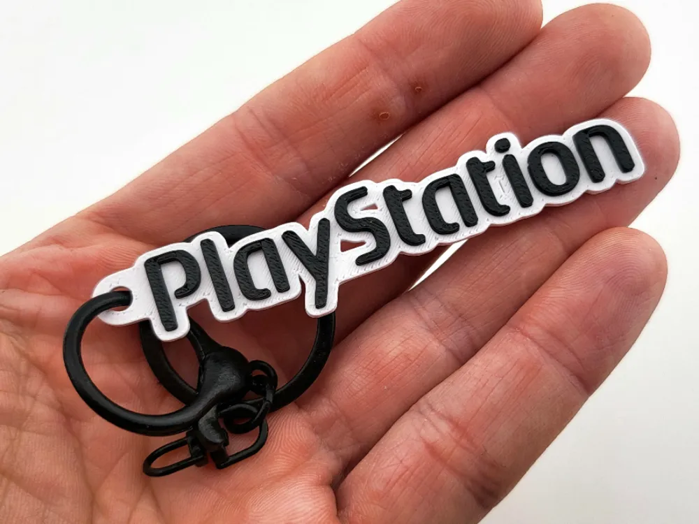 playstation keyring keychain logo