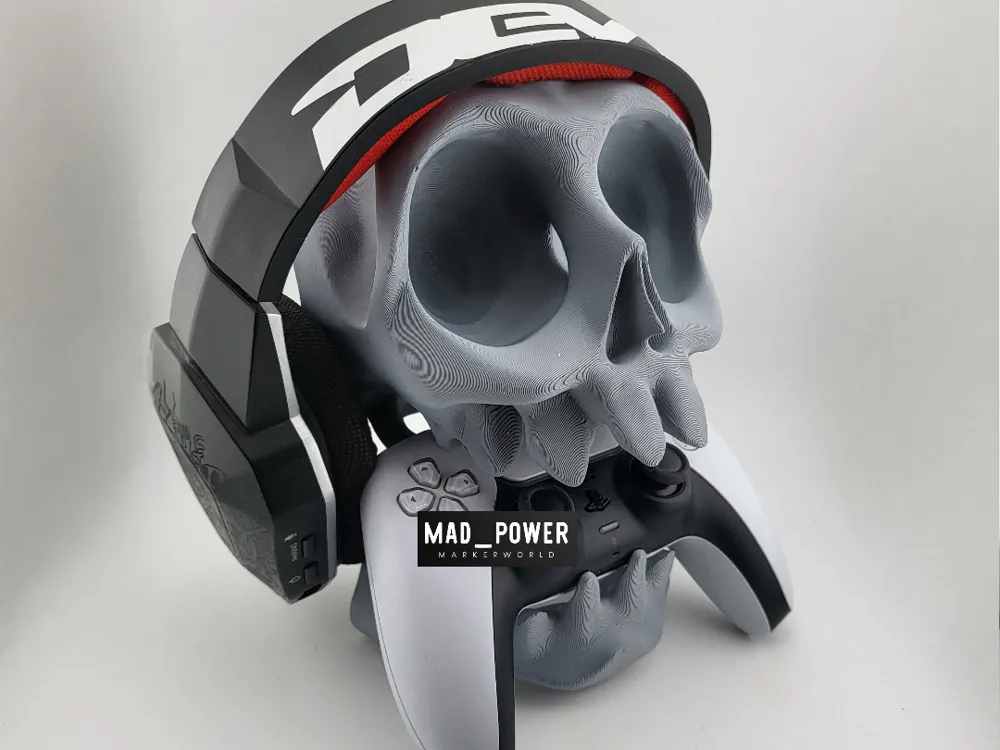 Stand controller ps5 ps4 wall desk headphone skull