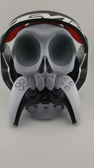Stand controller ps5 ps4 wall desk headphone skull thumbnail 2