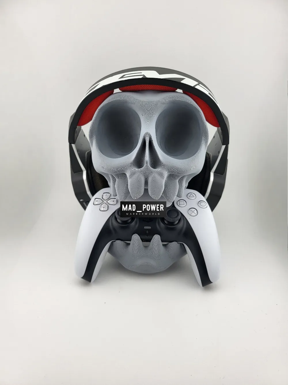 Stand controller ps5 ps4 wall desk headphone skull thumbnail 4