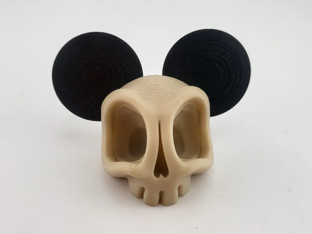 kawaii skull mickey mouse kaws style