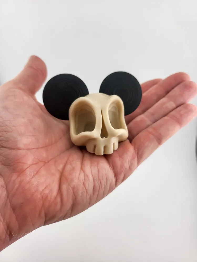 kawaii skull mickey mouse kaws style thumbnail 4