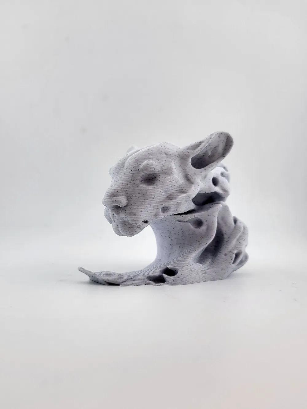 tiger cat sculpture stone or wood thumbnail 4