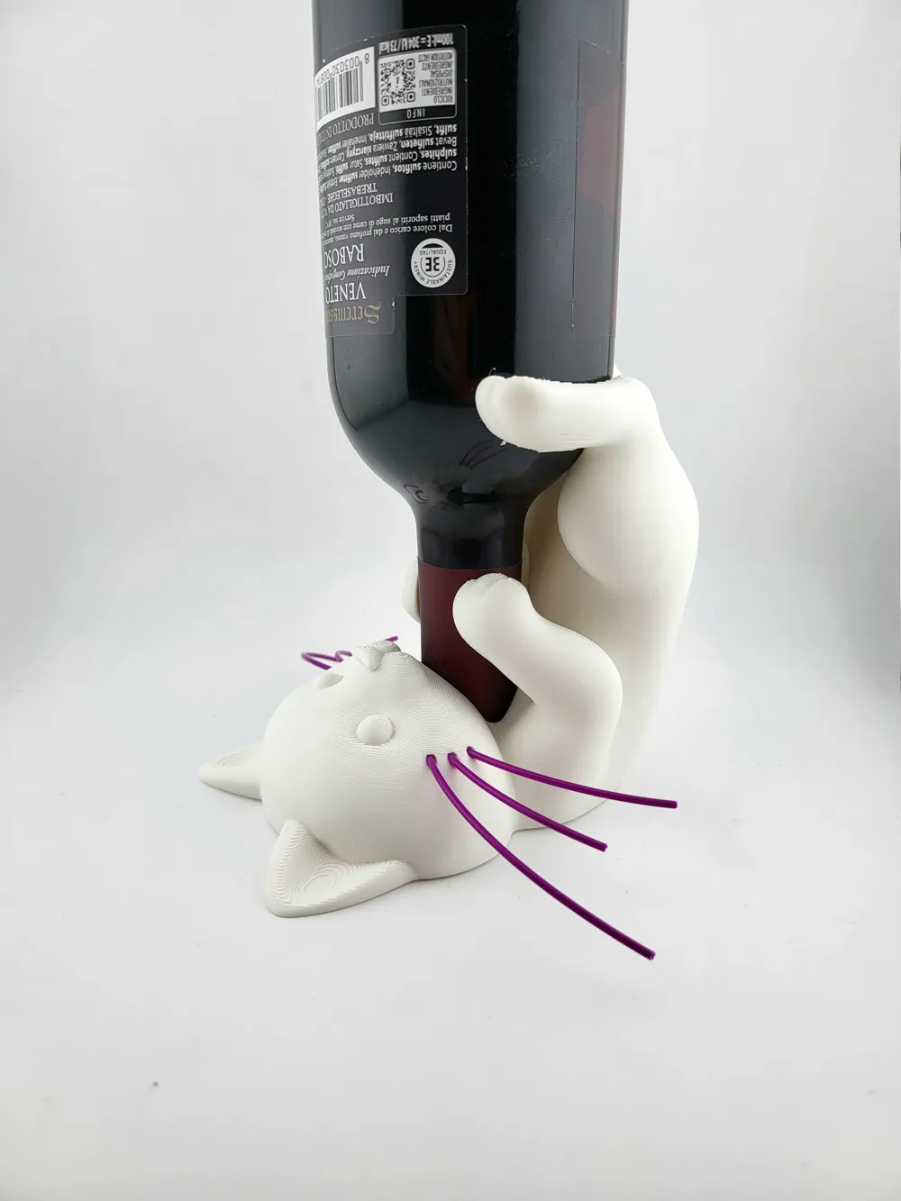 cat wine bottle holder Easter kitty thumbnail 2