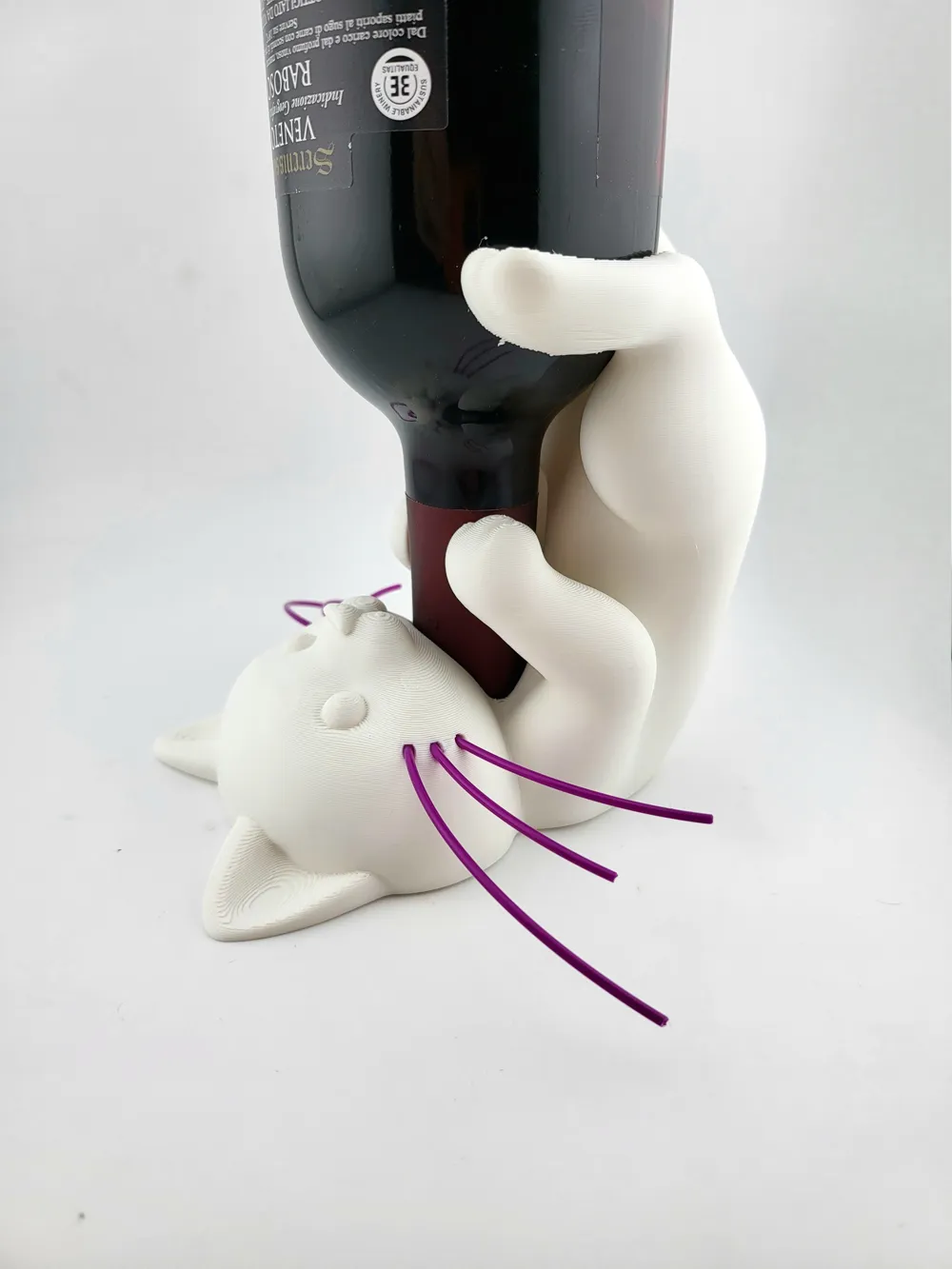 cat wine bottle holder Easter kitty thumbnail 3