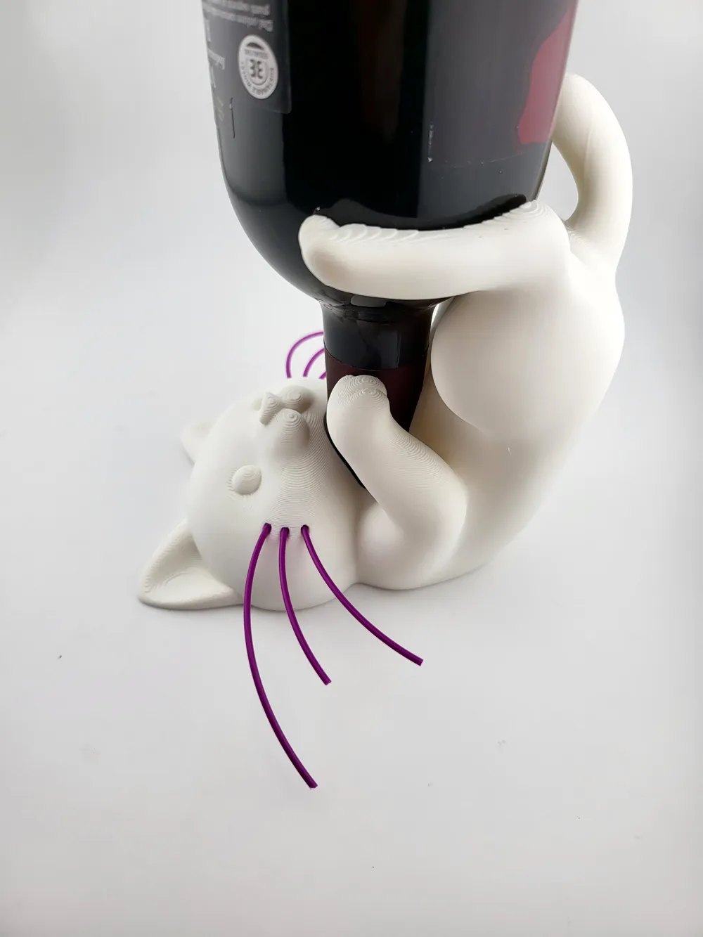 cat wine bottle holder Easter kitty thumbnail 4