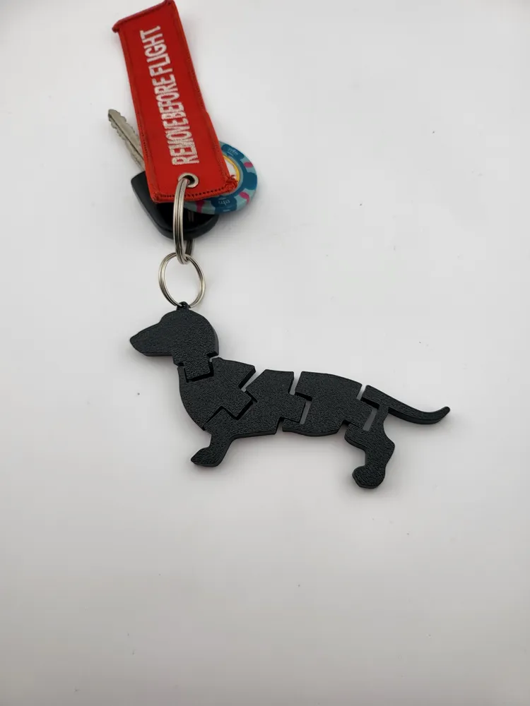 dachshund key ring flexi thumbnail 4