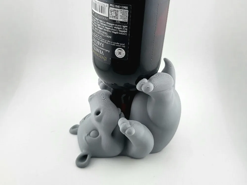 Hippo wine bottle holder Easter drunk hippo