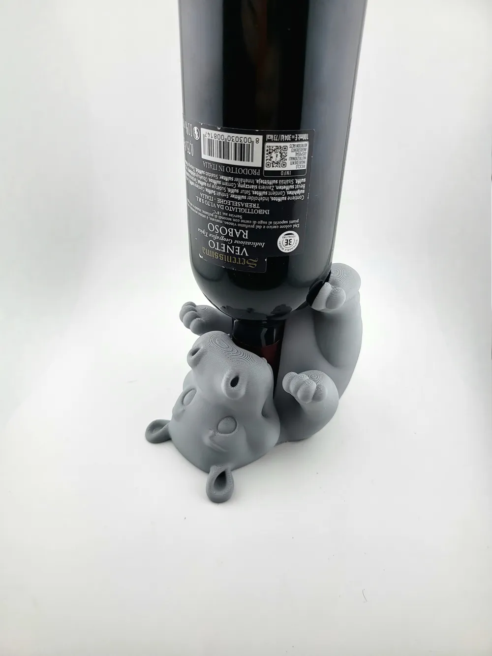 Hippo wine bottle holder Easter drunk hippo thumbnail 2
