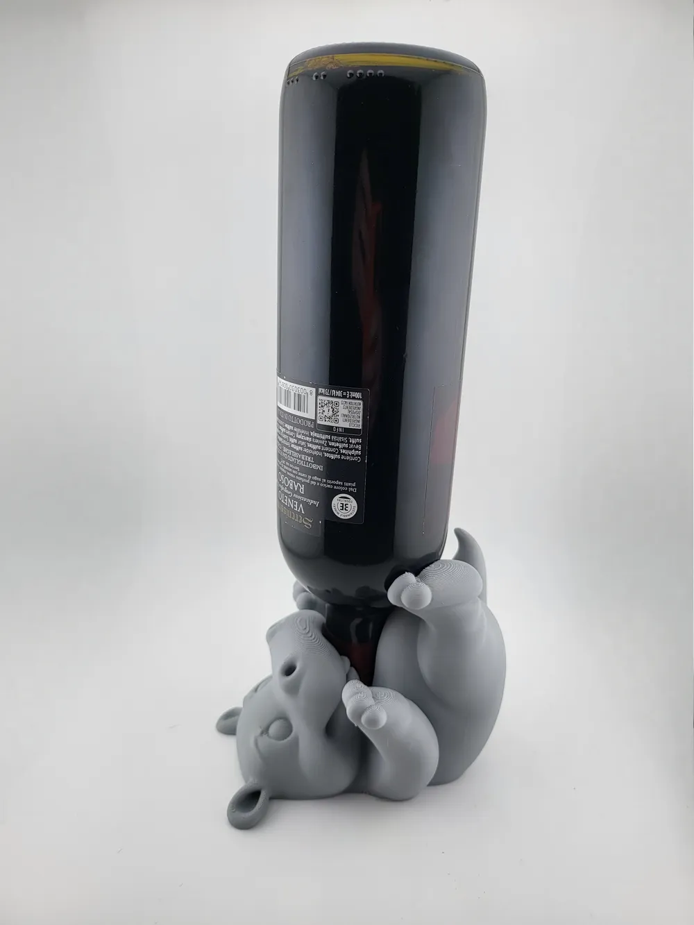 Hippo wine bottle holder Easter drunk hippo thumbnail 3