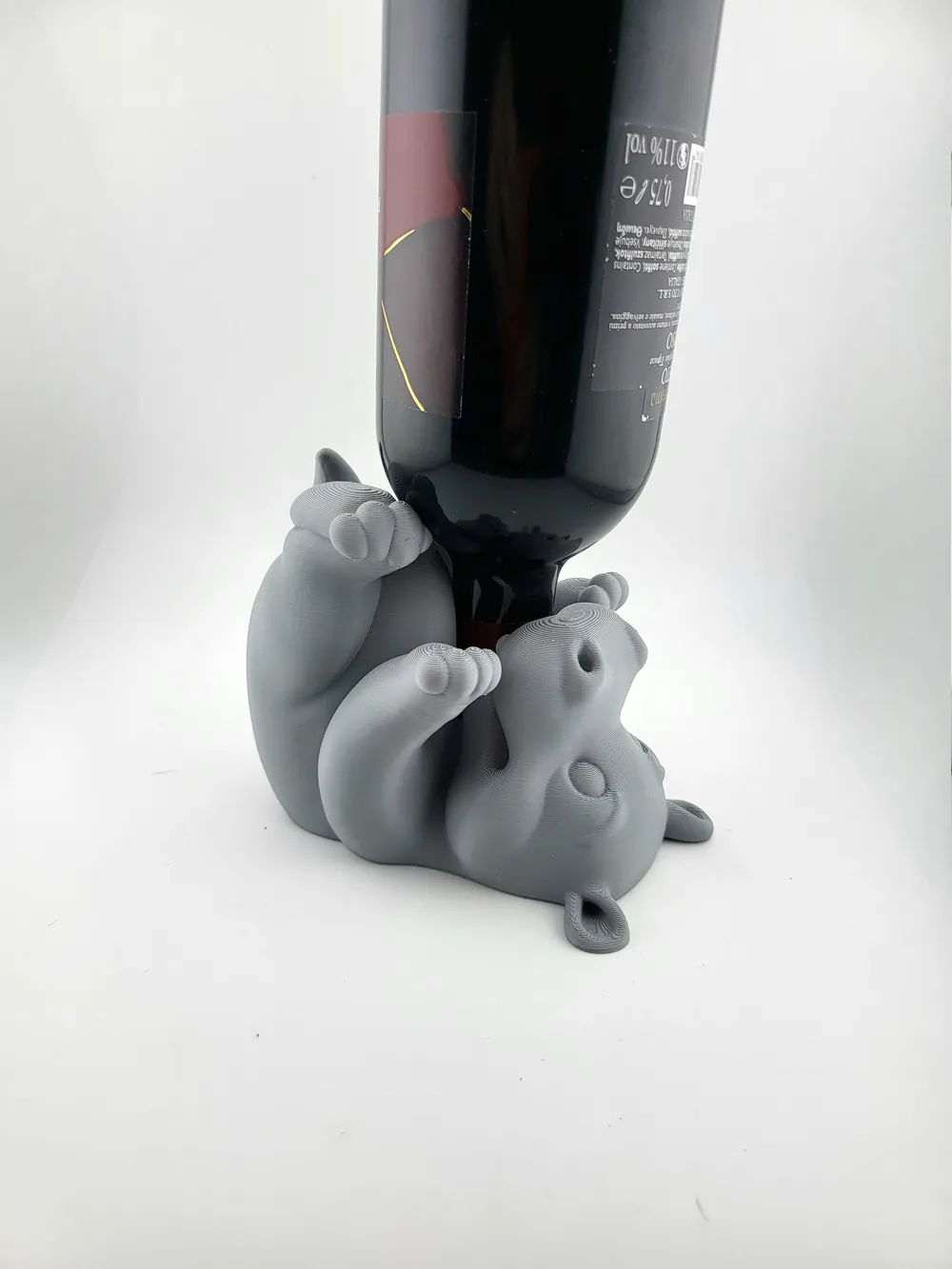 Hippo wine bottle holder Easter drunk hippo thumbnail 4