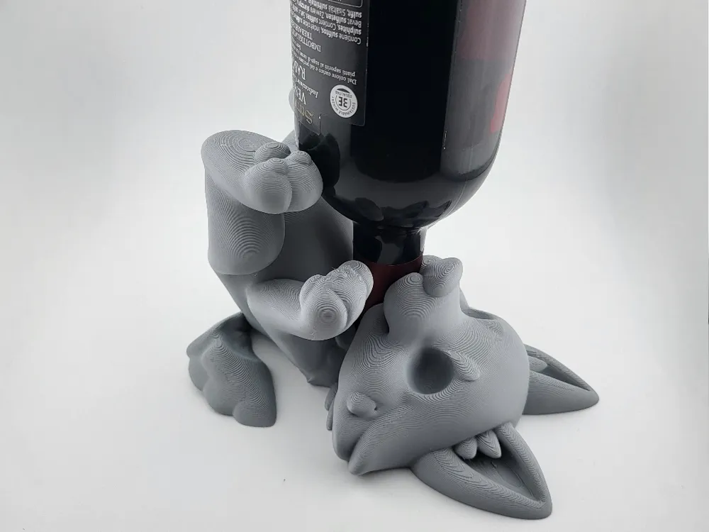 wolf wine bottle holder Easter drunk wolf