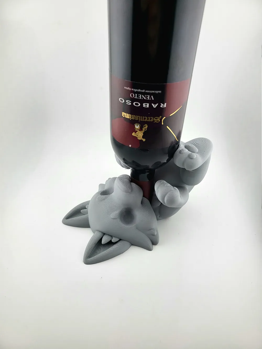 wolf wine bottle holder Easter drunk wolf thumbnail 2