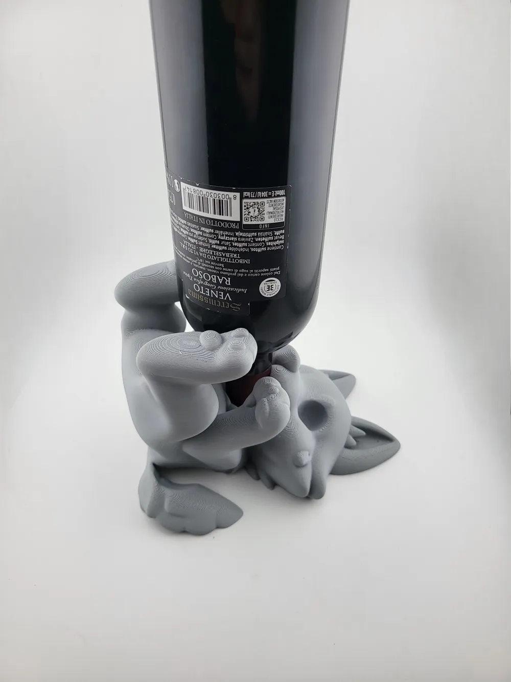 wolf wine bottle holder Easter drunk wolf thumbnail 3