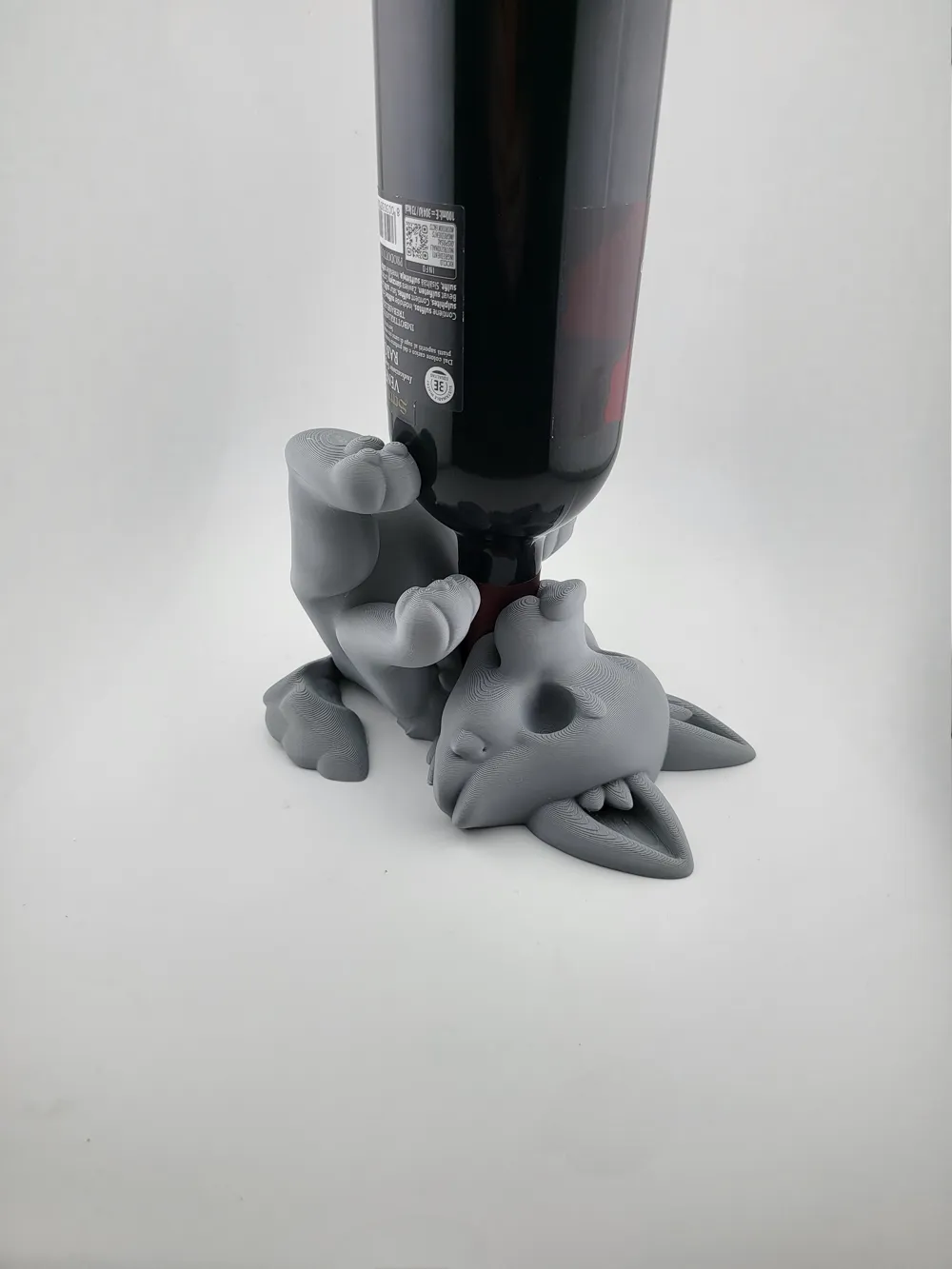 wolf wine bottle holder Easter drunk wolf thumbnail 4