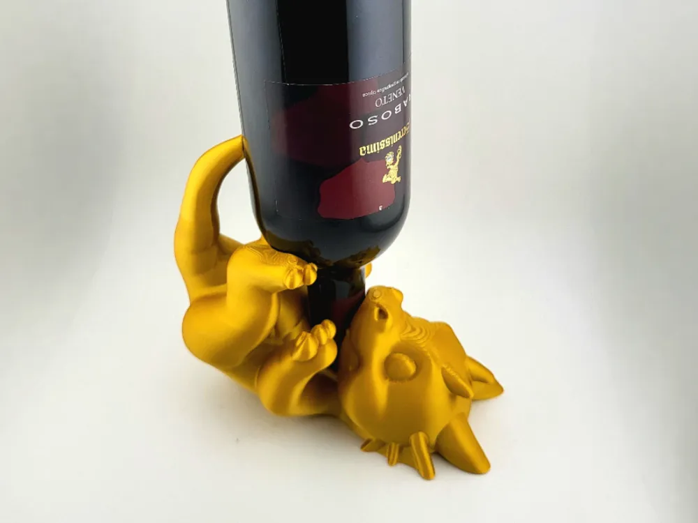 Dragon wine bottle holder Easter drunk dragon
