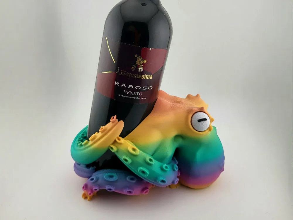 octopus wine bottle holder Easter drunk kraken
