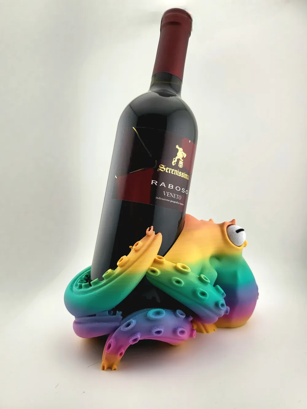 octopus wine bottle holder Easter drunk kraken thumbnail 2