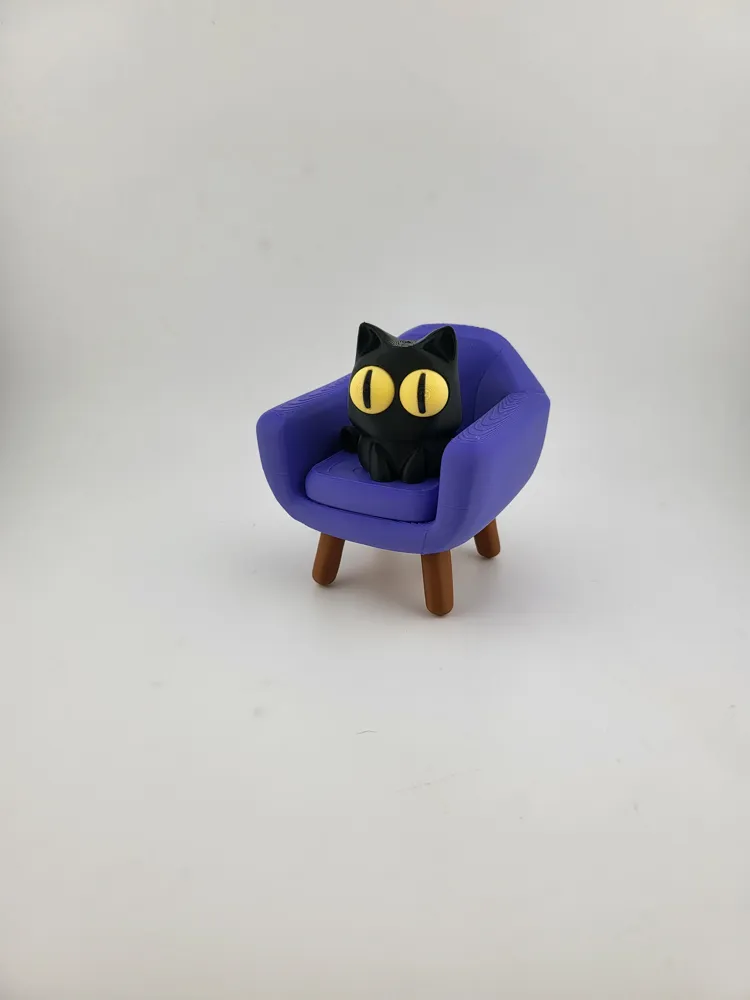 Cat on chair hypnotic NO AMS v3 decoration desk thumbnail 2