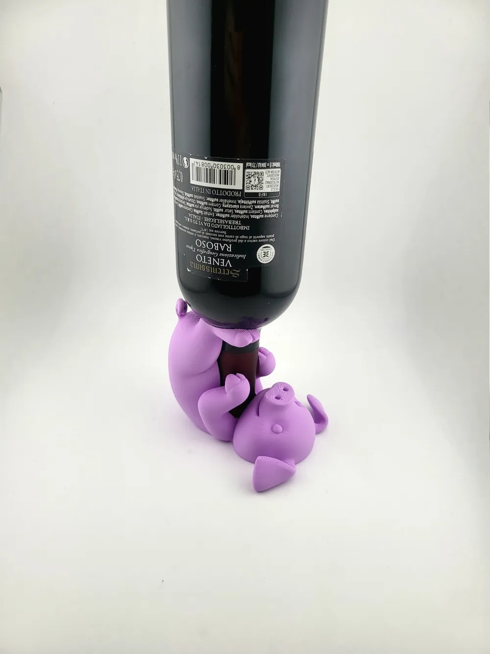 wine bottle holder drunk pig thumbnail 2