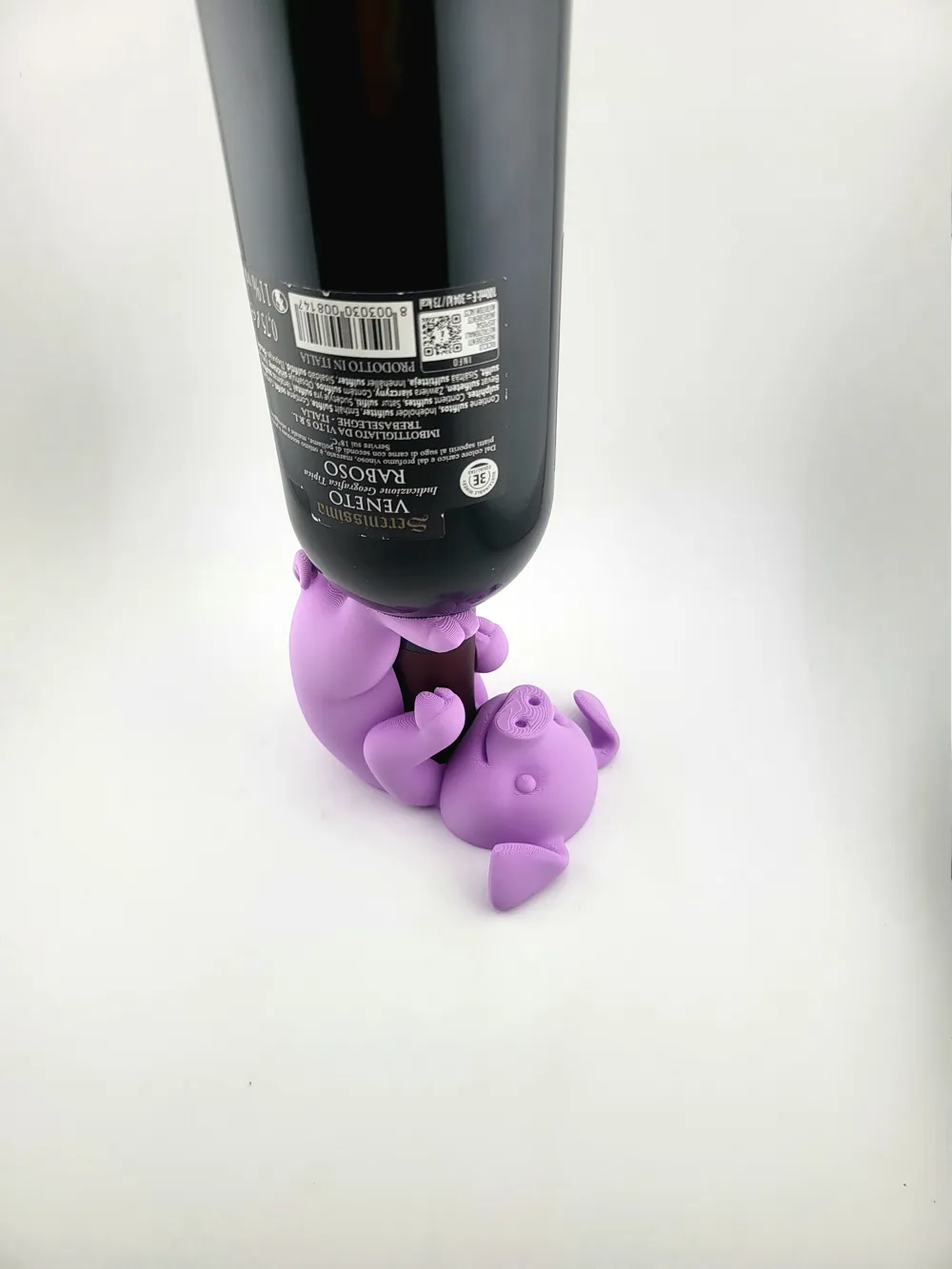 wine bottle holder drunk pig thumbnail 3