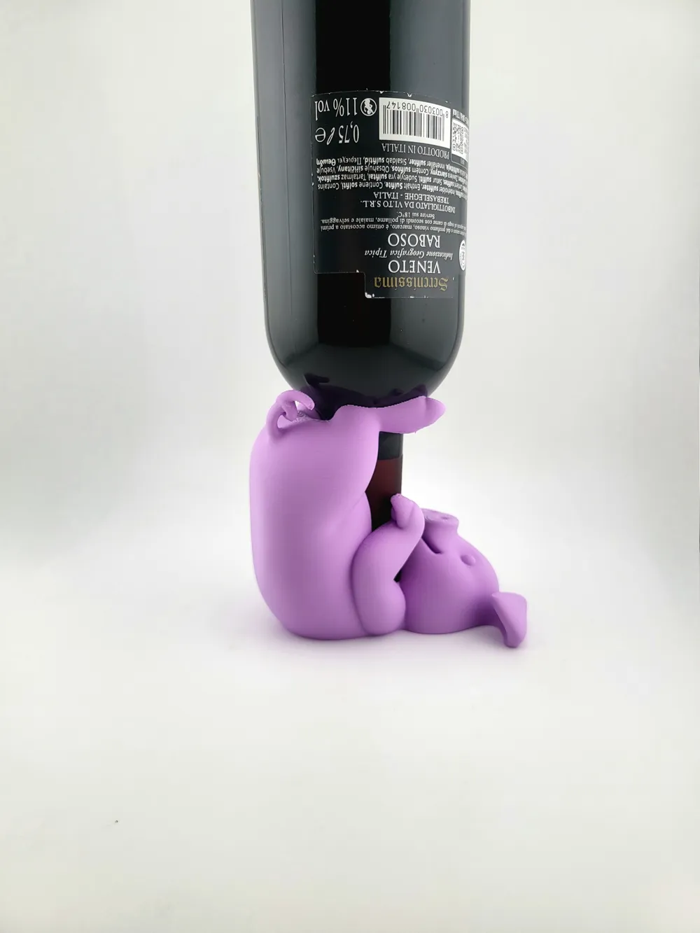 wine bottle holder drunk pig thumbnail 4