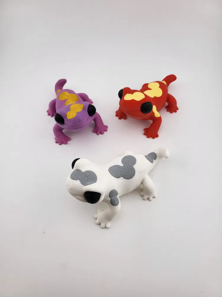 Kawaii cute Gecko Lizard Toy Stylized no ams thumbnail 2