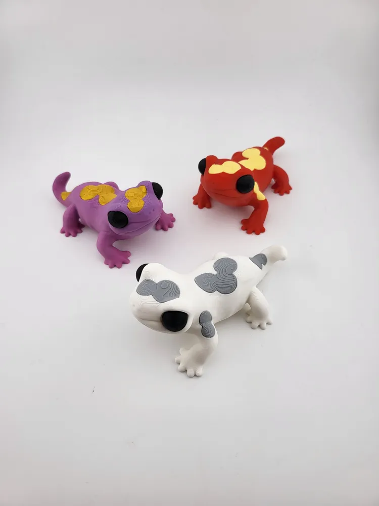 Kawaii cute Gecko Lizard Toy Stylized no ams thumbnail 3
