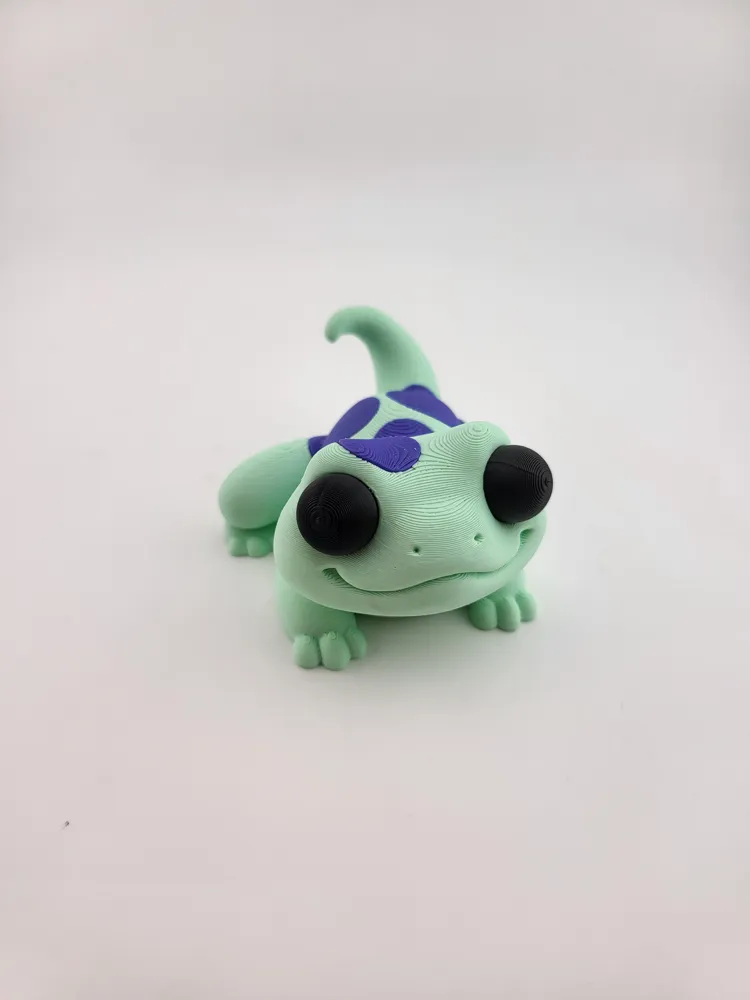 Kawaii Gecko Lizard Cute 3D Printable Animal Toy thumbnail 3