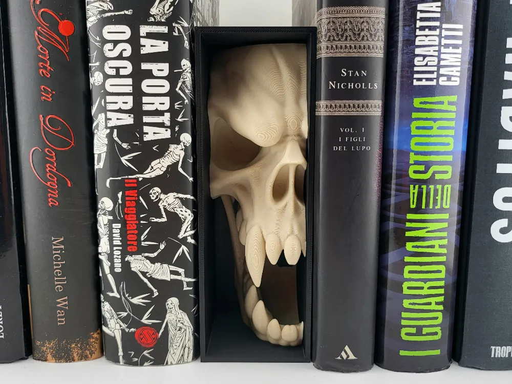 Skull Book Nook Realistic Horror Insert for 3D