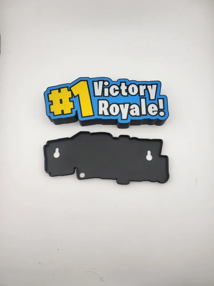 Victory Royale Light Sign Fortnite Style 3D Print thumbnail 2