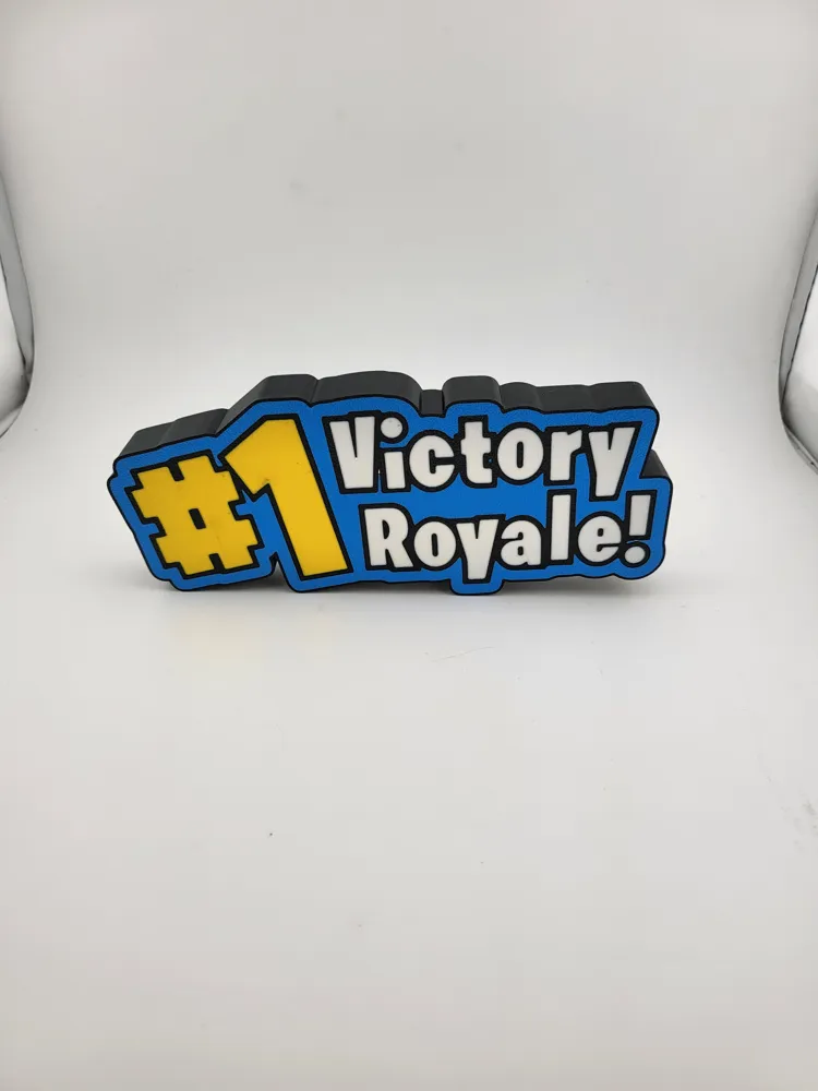 Victory Royale Light Sign Fortnite Style 3D Print thumbnail 4