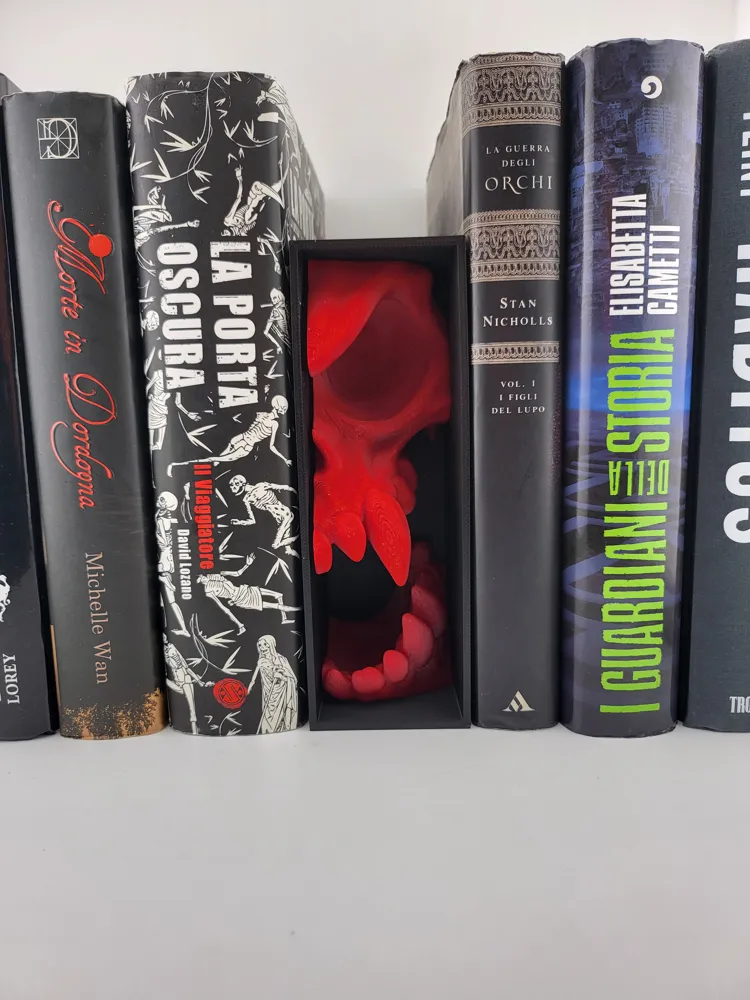 Scream Skull Book Nook Horror art Shelf Insert thumbnail 2