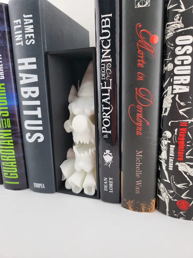Evil Clown Skull Book Nook Creepy Horror Decor thumbnail 3