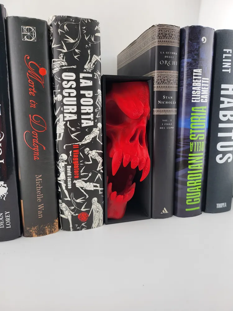 Skull Book Nook Horror booknook Screaming thumbnail 3