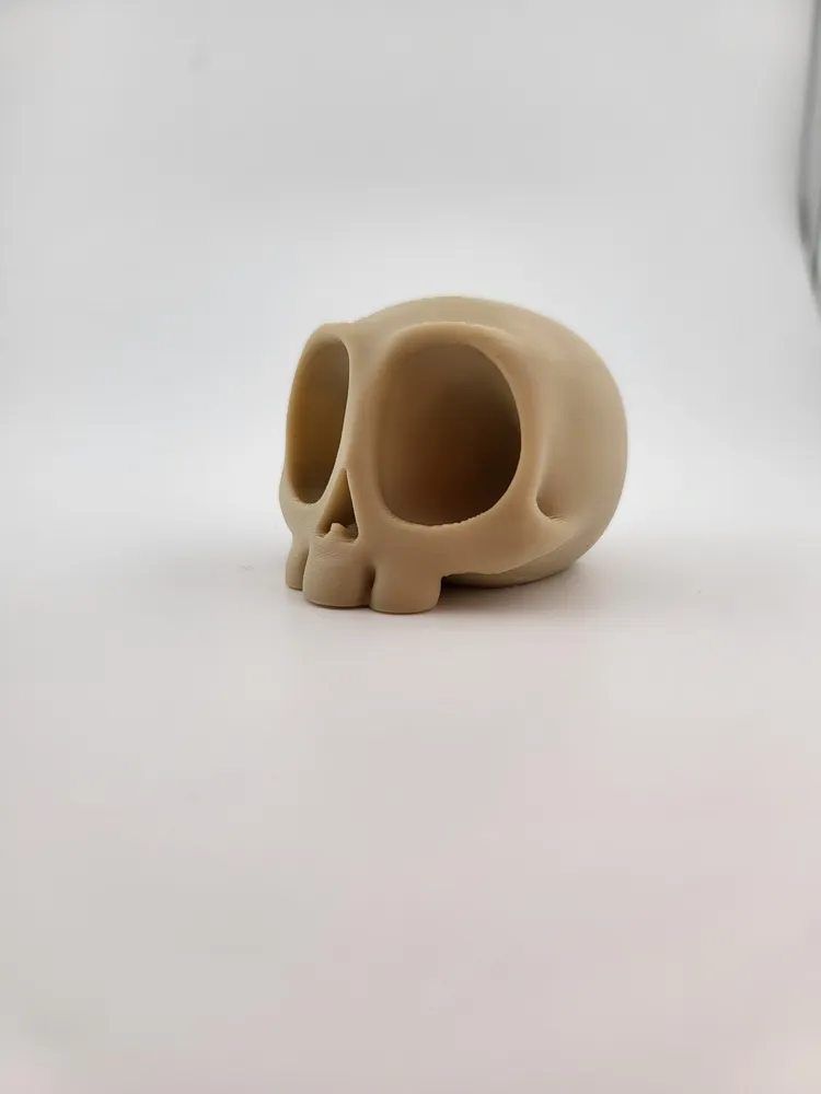 Cute Kawaii Skull – 3D Printable Decoration thumbnail 2