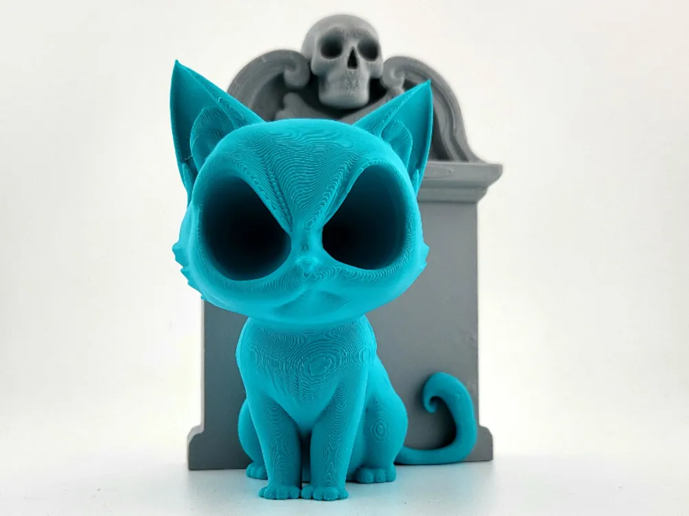 Graveyard Guardian Cat kawaii goth