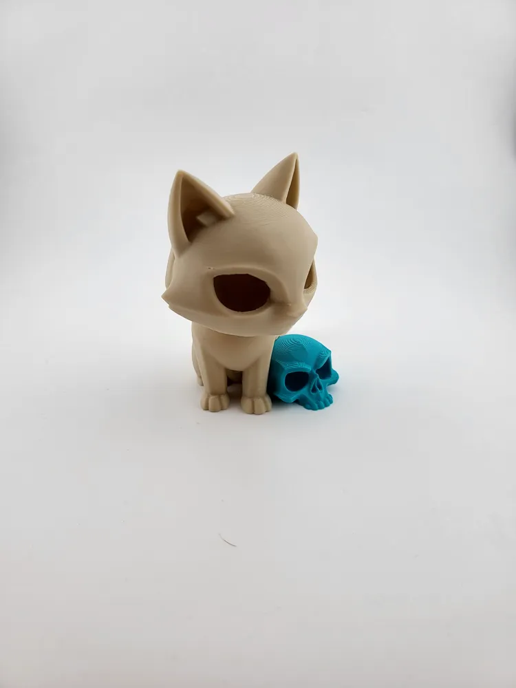 Mystic Cat & Skull – Cute and Mysterious thumbnail 2
