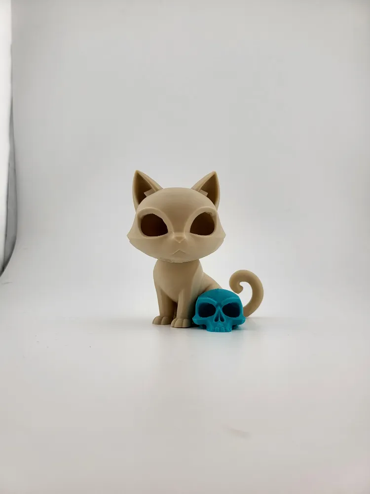 Mystic Cat & Skull – Cute and Mysterious thumbnail 4