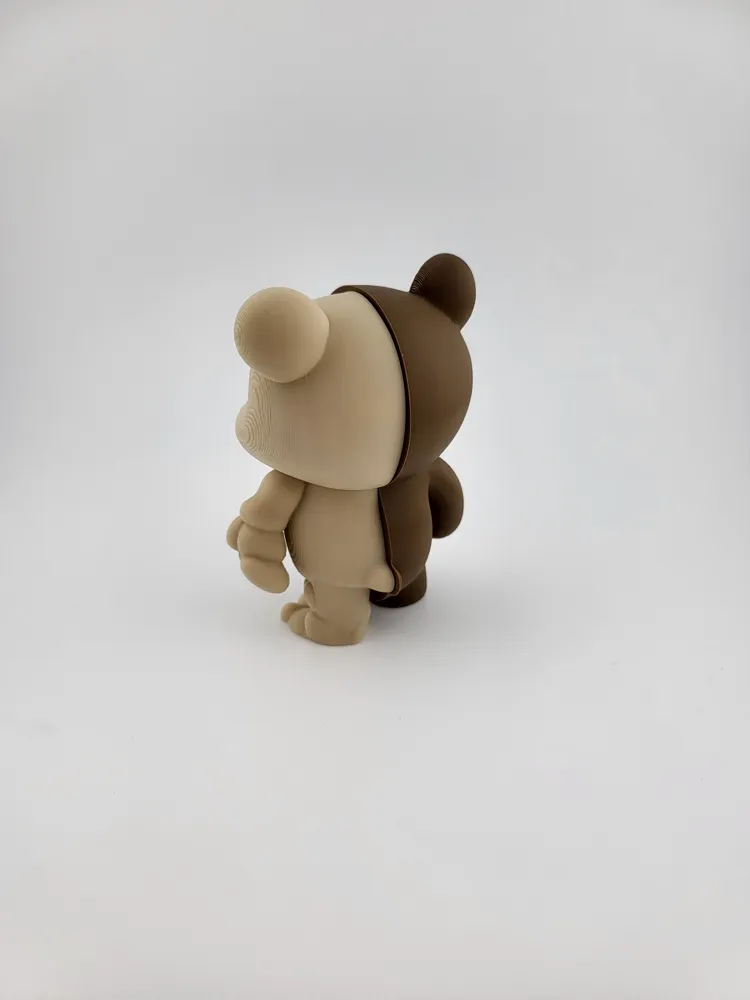Half Bear Half Skeleton – Cute & Dark Split NO AMS thumbnail 3