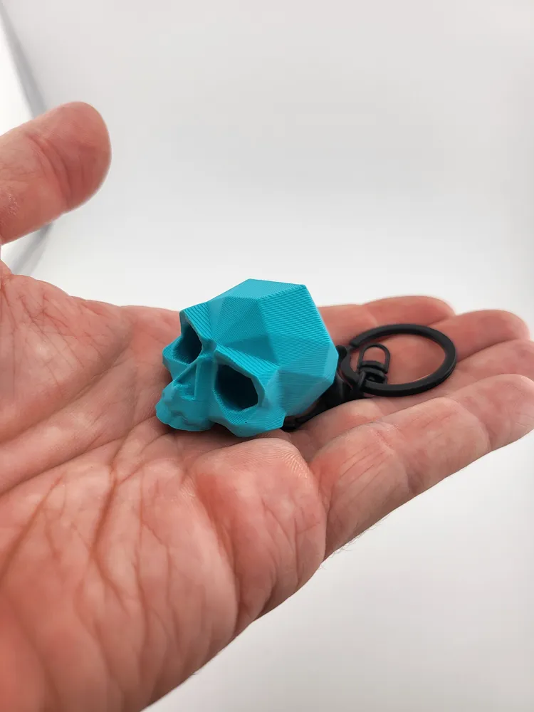 skull decor key low poly thumbnail 2