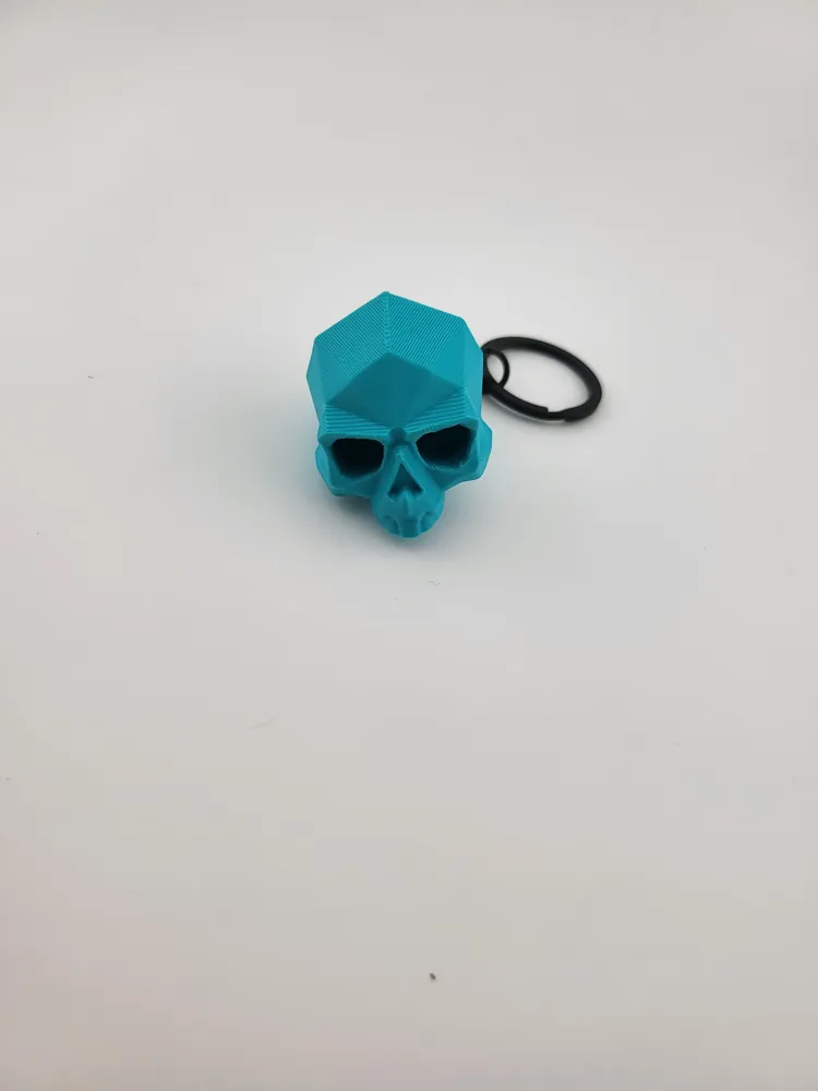skull decor key low poly thumbnail 3