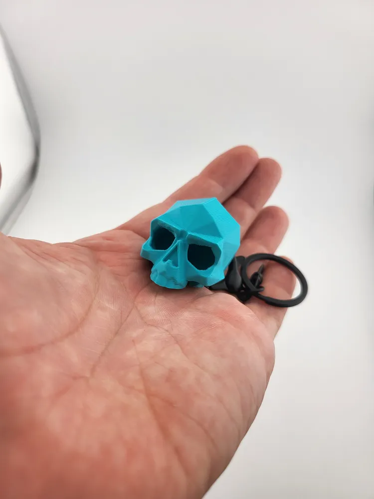 skull decor key low poly thumbnail 4