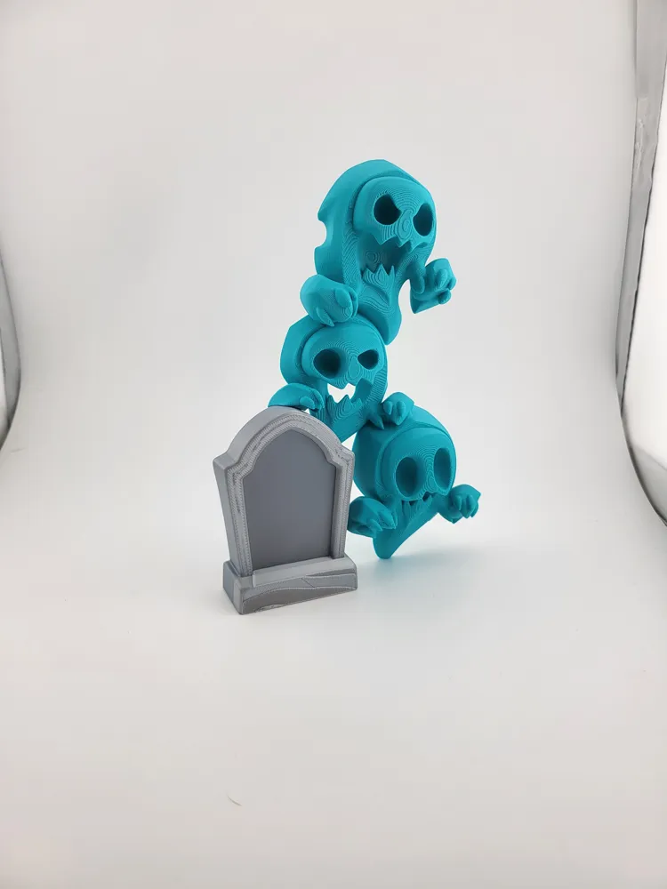 Stacked Ghosts & Grave Cute Haunted Display no ams thumbnail 2