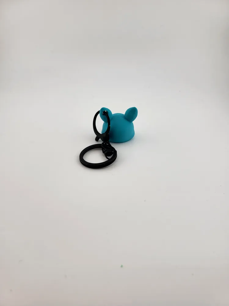 Blue Bunny Skull keychain keyring thumbnail 3