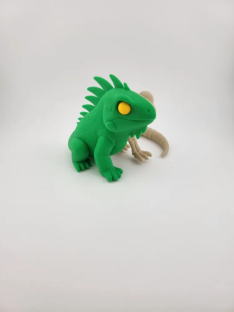 Kawaii Iguana Skeleton Keychain Reptile Skeleton thumbnail 2
