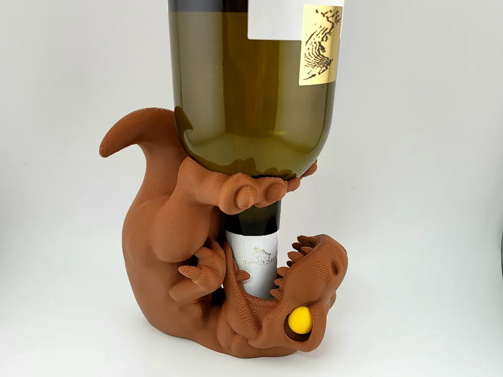 Baby Velociraptor Wine Bottle Holder Dinosaur