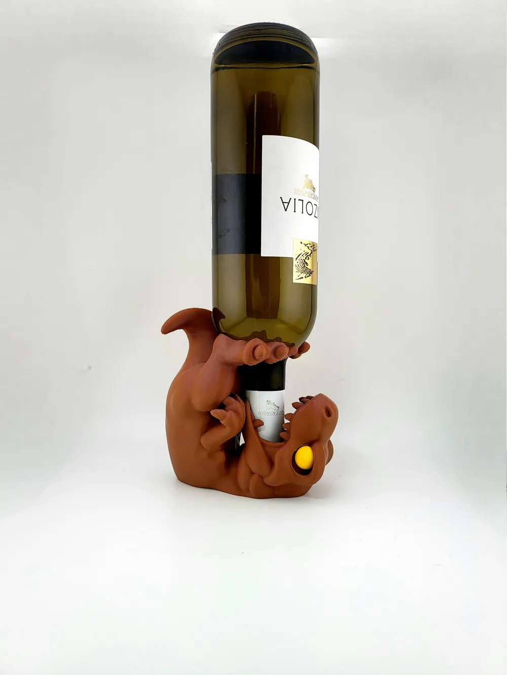 Baby Velociraptor Wine Bottle Holder Dinosaur thumbnail 3