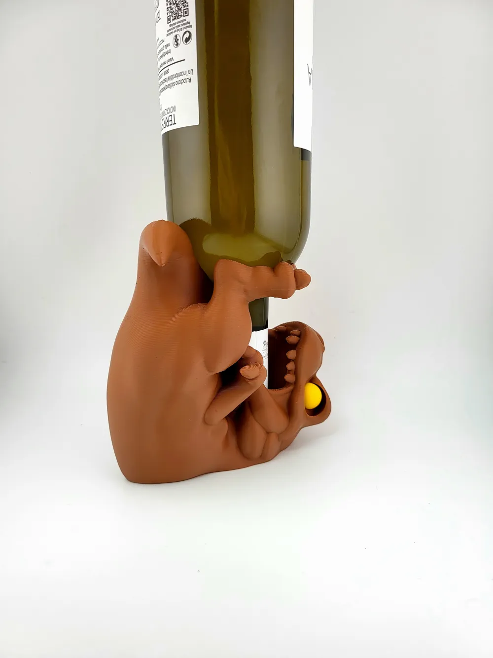 Baby Velociraptor Wine Bottle Holder Dinosaur thumbnail 4