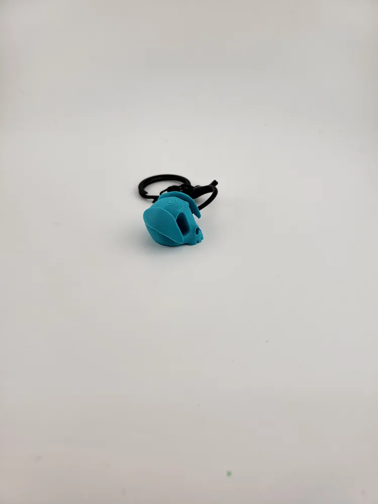 Tiny Puppy Skull Keychain kawaii dog thumbnail 3